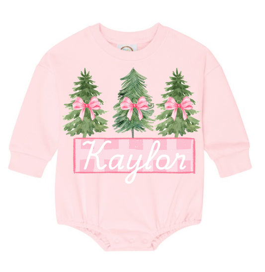 Personalized Pink Christmas Tree